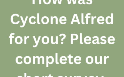 Please complete our short survey to help inform future disaster response